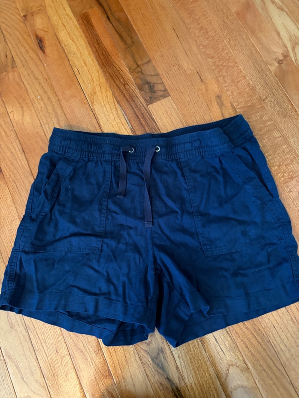 Nautica Women's Navy Elastic Waist Drawstring Shorts